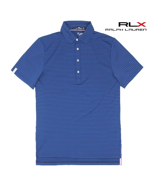 [랄프로렌 RLX] 에어플로우 폴로셔츠 스트라이프_네이비블루 M(105)